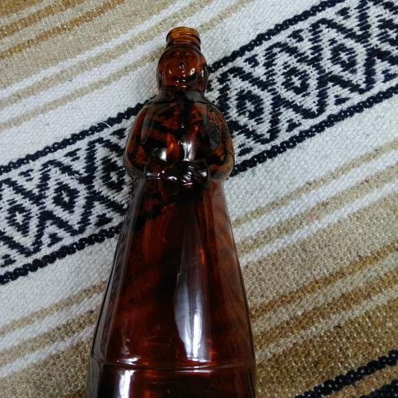 GLASS SYRUP BOTTLE WITH LID VINTAGE - Picture 9 of 16